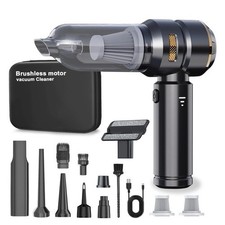 Lyiazsoy High Power Handheld Car Vacuum Cleaner Portable Cordless – Gold Black