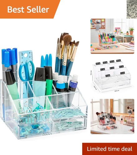 Clear acrylic desk - acrylic, organizer