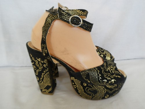 Vintage black gold chinese - black/gold,