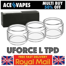 VOOPOO UFORCE L TPD Tank Bulb Bubble Fatboy Pyrex Glass Tubes - x1/x3 U-force
