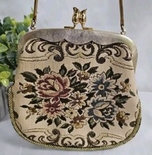 Vintage Tapestry Clutch Purse