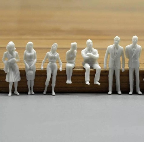 Blank miniature people - miniature, 8-76mm