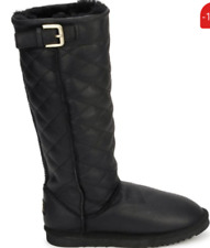 Love From Australia Leather Nappa Hunter Boots RRP £275 Size 4 Black Tall VGC