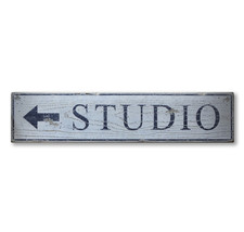 Custom Distressed Studio Arrow