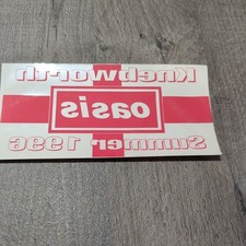 Oasis Knebworth Original car window sticker/clinger