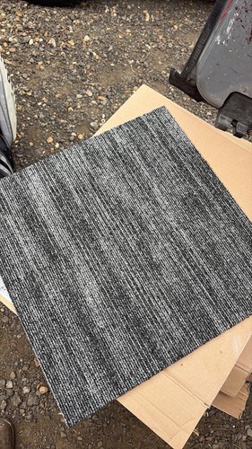 Grey black textured - grey/black, striped