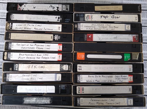 Blank vhs tapes - 20, job