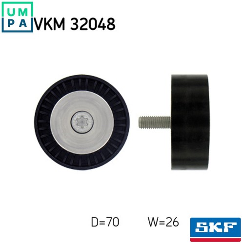 Deflectionguide pulley vribbed - deflectionguide,
