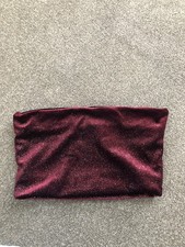 New Look 8 Burgundy Glitter