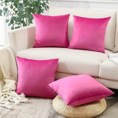 Plush velvet cushion cover - velvet,