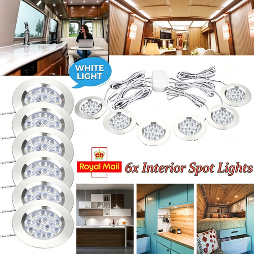 12v interior led spot - 6x,