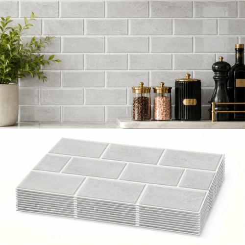 12pcs brick tile stickers - 12pcs, self