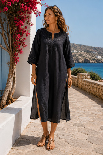 Fabindia dress small black - dress,