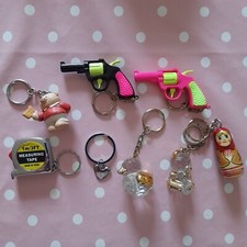 Keyrings X8 Various Designs See Photographs