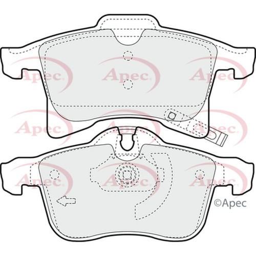 Brake pads set for - opel, astra