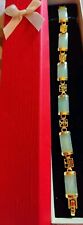 Green Jade Gold Bracelet Gemstone Bracelet Comes Gift Boxed  794