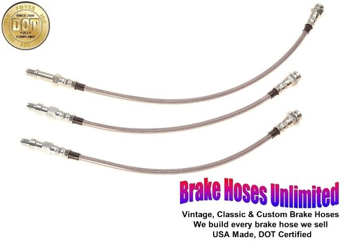 Stainless brake hose set - stainless,