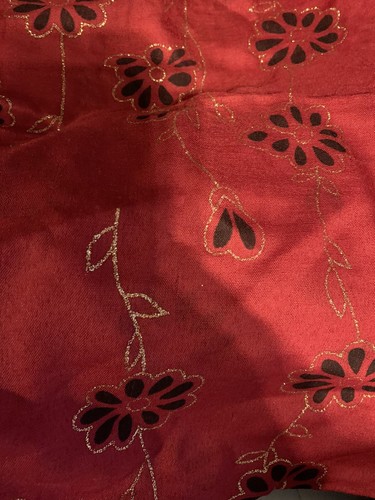 Asian scarf red flower - scarf,
