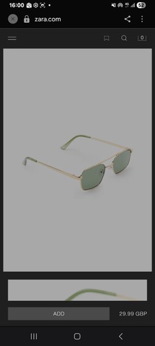 Zara womens rectangular metal - womens,