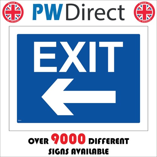 Sign exit left arrow direction - exit,