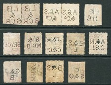 GB Perfins - Queen Victoria 1d