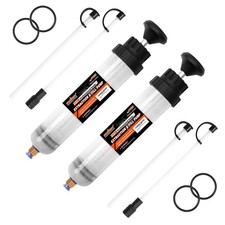 2 Kits 200ML Oil Suction Syringe Style Manual Automotive Pump Fluid Extractor