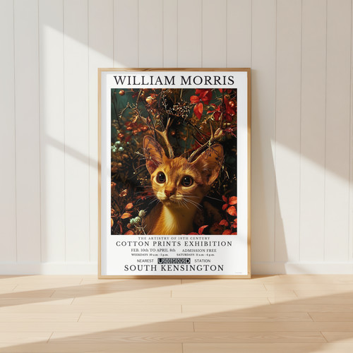 William morris cat print a5 - morris, /