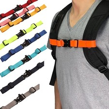 Backpack Retro Fit Sternum Strap Universal Open Loop Rucksack Chest Clip UK NEW