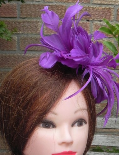 Hobbs fascinator clip purple - fascinator,