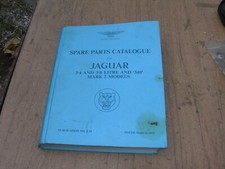 JAGUAR PARTS CATAGLOGE for 3.4 and 3.8 and 340 MK2 PRINTED BOOK :