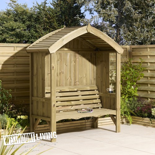 Wooden timber 3 seater - timber,