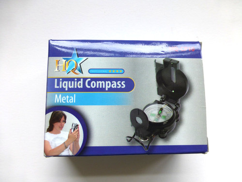 Metal lensatic compass - lensatic,