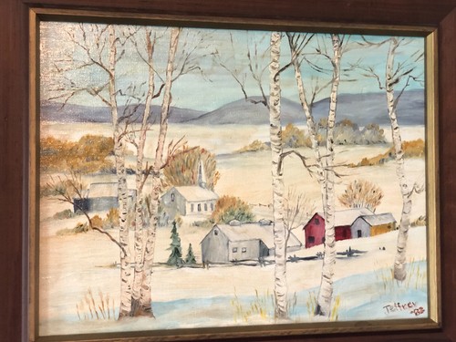 American naive vintage oil - american,