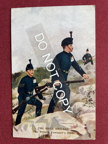 The rifle brigade card - rifle, no