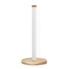 Salter Toronto Kitchen Roll Holder Freestanding Worktop Organiser Wooden/White