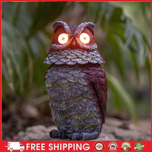 Solar powered simulation owl - solar,