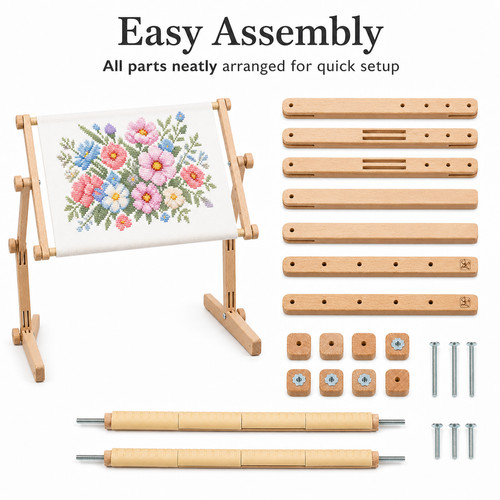 Wood embroidery stand for - embroidery,