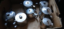 JOB LOT  STAINLESS STEEL TEAPOTS/WATER POTS FOR CATERING RESTAURANT X 7 TEA POTS