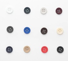 10 x Shirt Buttons 4 Hole Buttons 11.5mm 10mm 12 Colours and Combined Postage