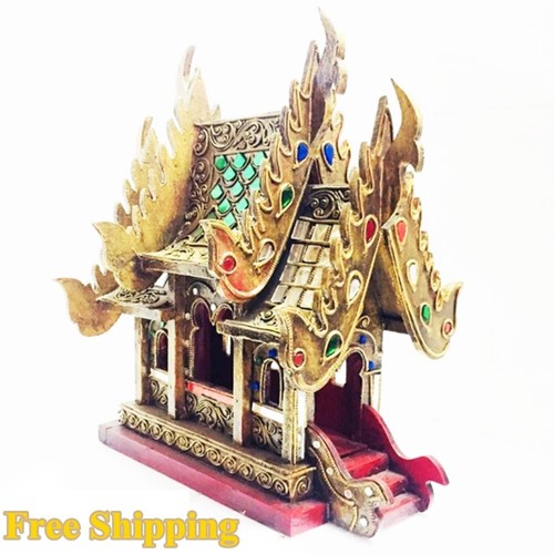 Thai spirit house golden - house,