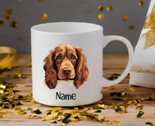Sussex spaniel peeping dog - spaniel,
