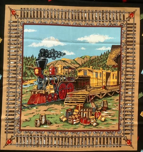 Pair train cushion panel - train,