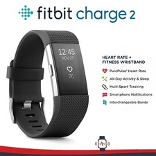 Fitbit Charge 2 smart wristband heart rate monitoring exercise pedometer fitness