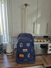 Blue Wheeled Backpack with