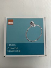 B&Q Ultimo Towel Ring Chrome