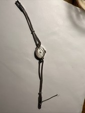 seiko solar diashock ladies Wgf 1040-710 Diamond Vtg Rolex 23  Jewels Mechanical