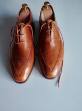 Berluti mens tan derby shoes
