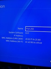 PS4 Pro - Low Firmware 8.01 - Console Only (With Power Cable & HDMI)