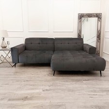 FurnitureDW Deluxe Oslo Open Plan Home Cinema Seating Sofa 2 Seater Dark Grey