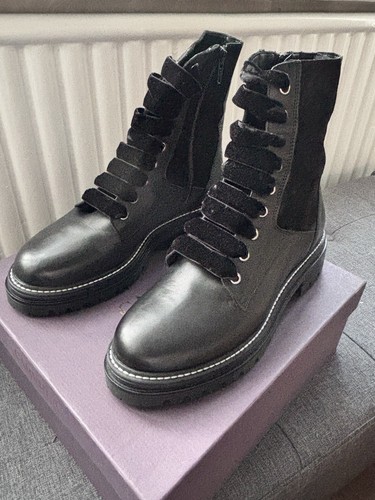 Carvella black leather - black, boots